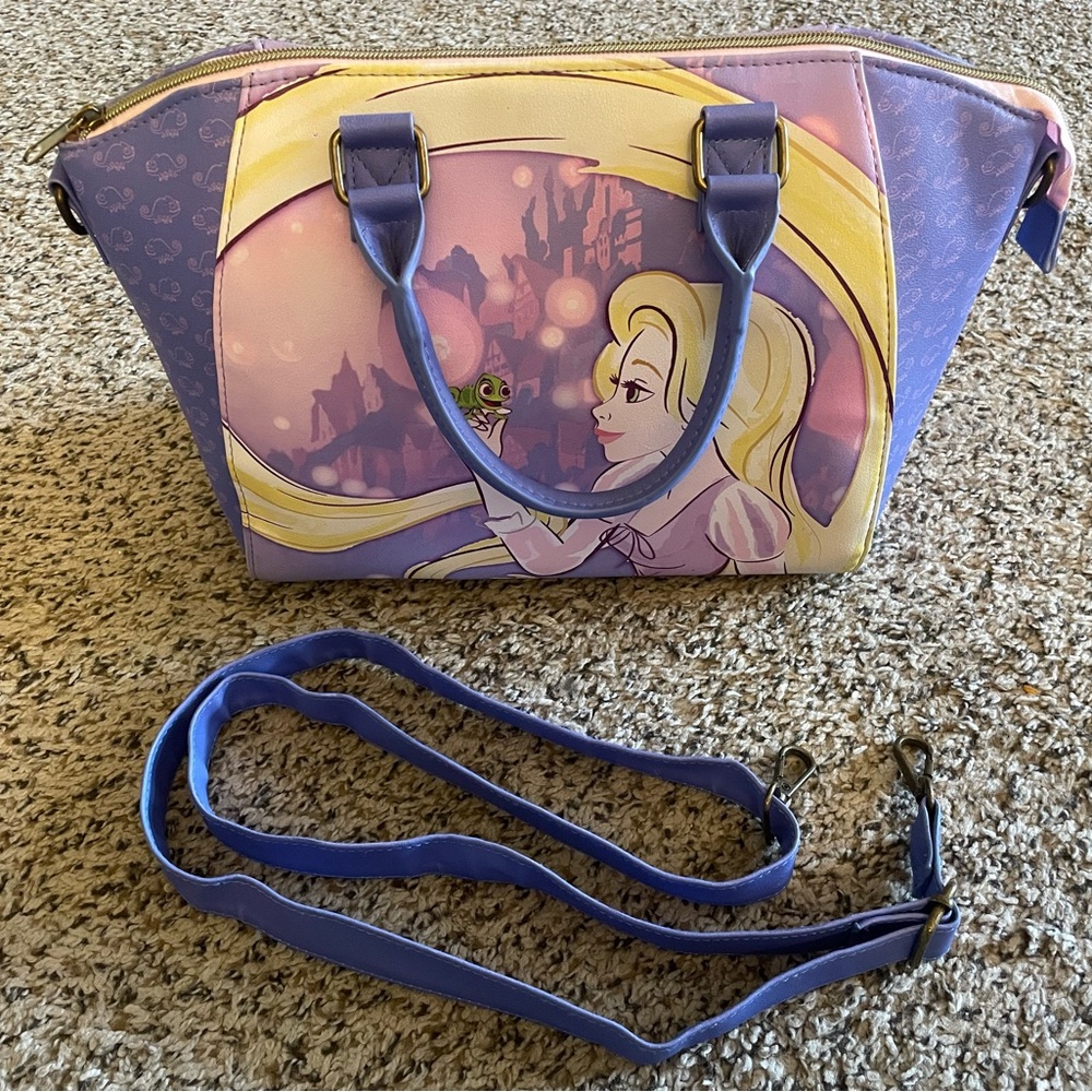 Rapunzel Loungefly Satchel Bag Tangled Disney Pascal Purse